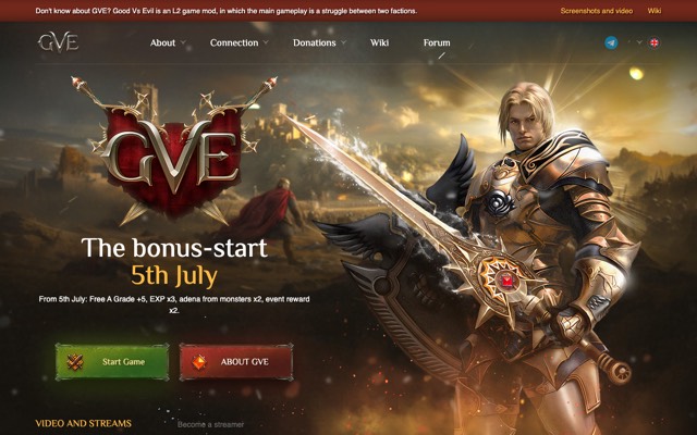 Screenshot of the interlude-online.com home page