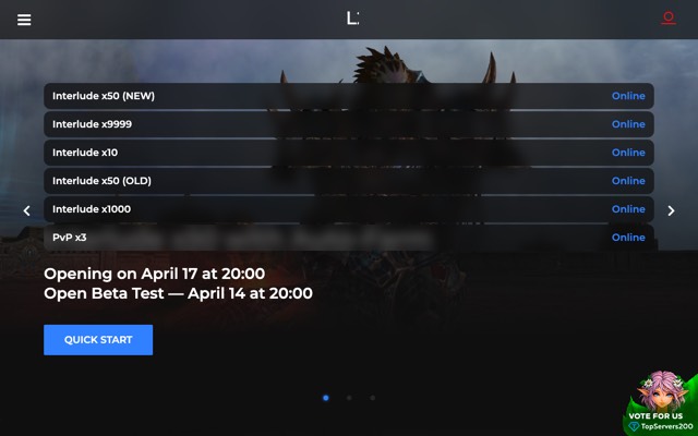 Screenshot of the l2bionic.net home page
