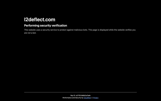 Screenshot of the l2deflect.com home page