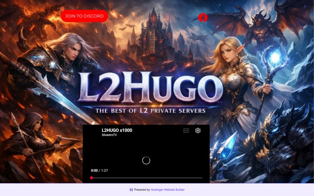 Screenshot of the l2hugo.eu home page