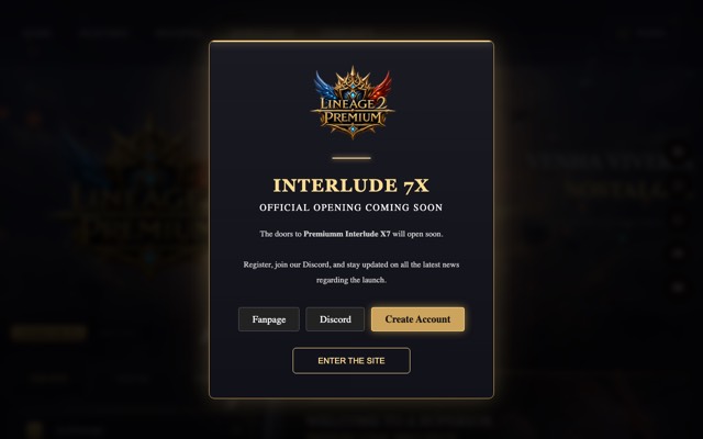 Screenshot of the l2premiumm.com home page