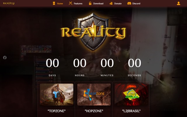 Screenshot of the l2reality.com home page