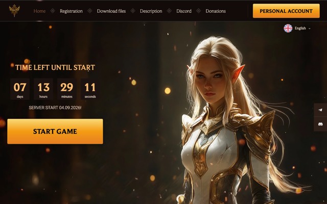Screenshot of the prime-pvp.com home page